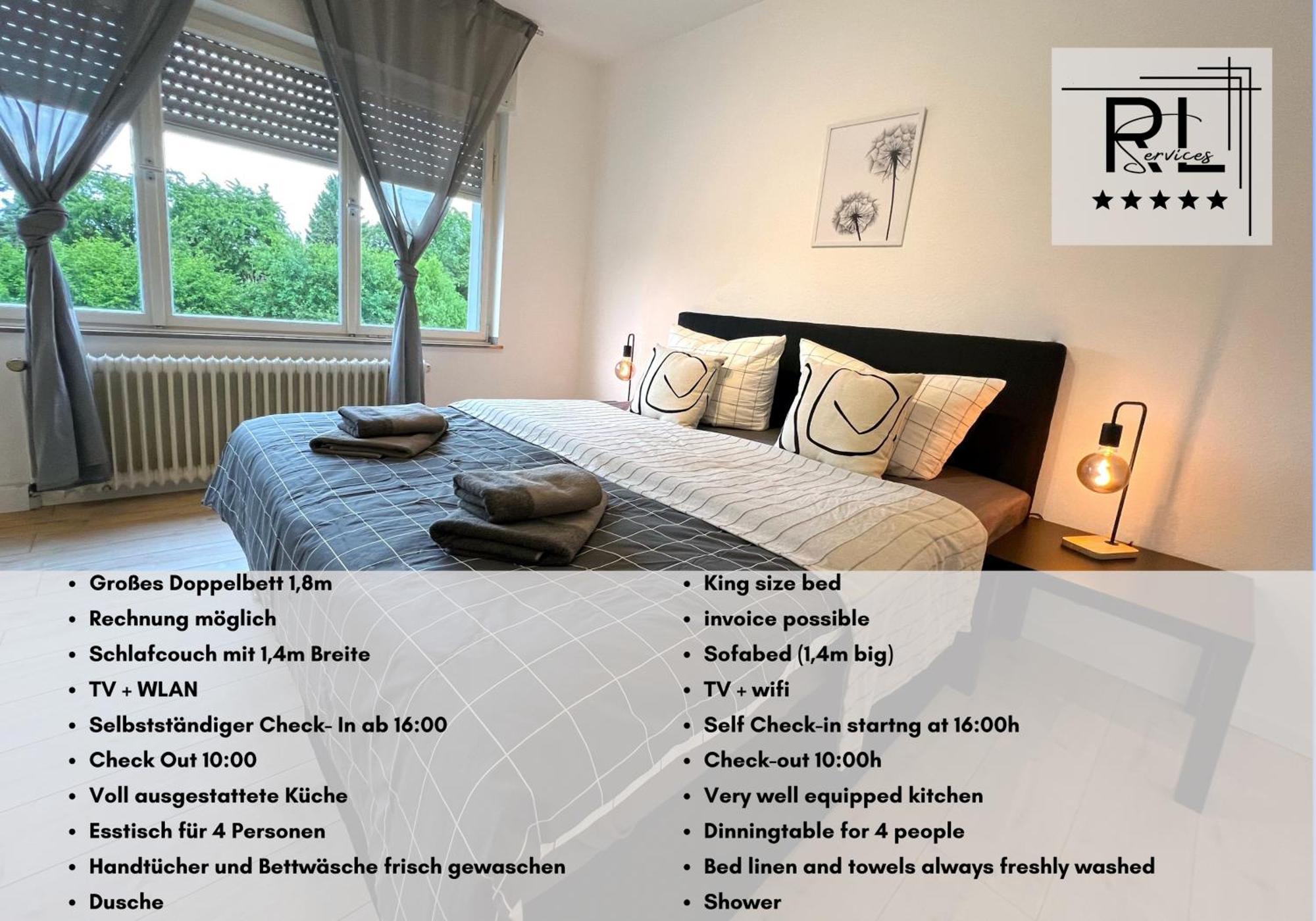 One Bed And One Sofa Bed, Self Check In, Invoice Apartment Monchengladbach Luaran gambar